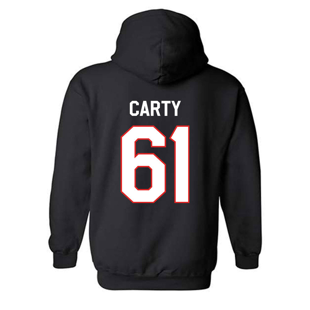Texas Tech - NCAA Football : Connor Carty - Classic Shersey Hooded Sweatshirt-1