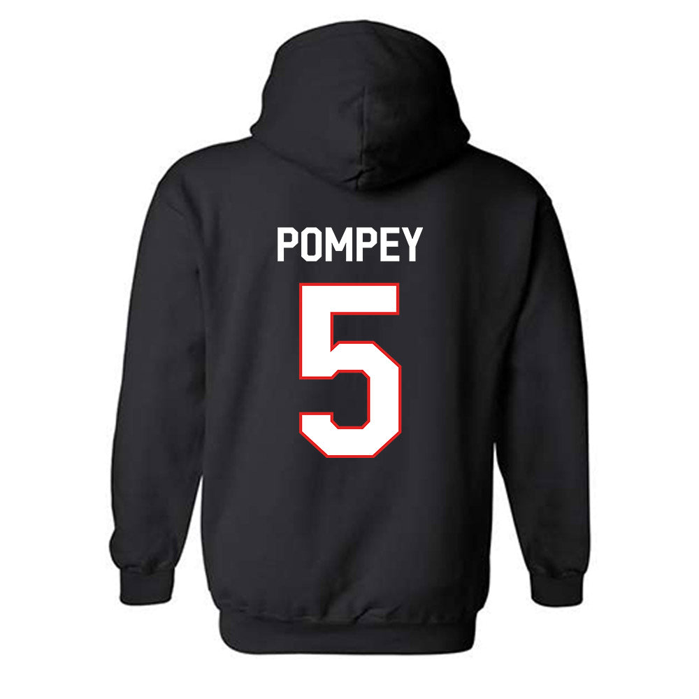 Texas Tech - NCAA Baseball : Tj Pompey - Classic Shersey Hooded Sweatshirt-1