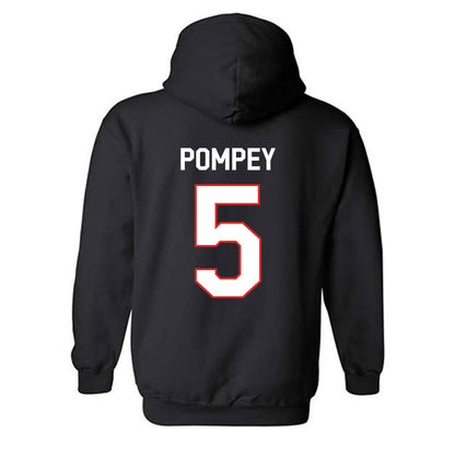 Texas Tech - NCAA Baseball : Tj Pompey - Classic Shersey Hooded Sweatshirt-1