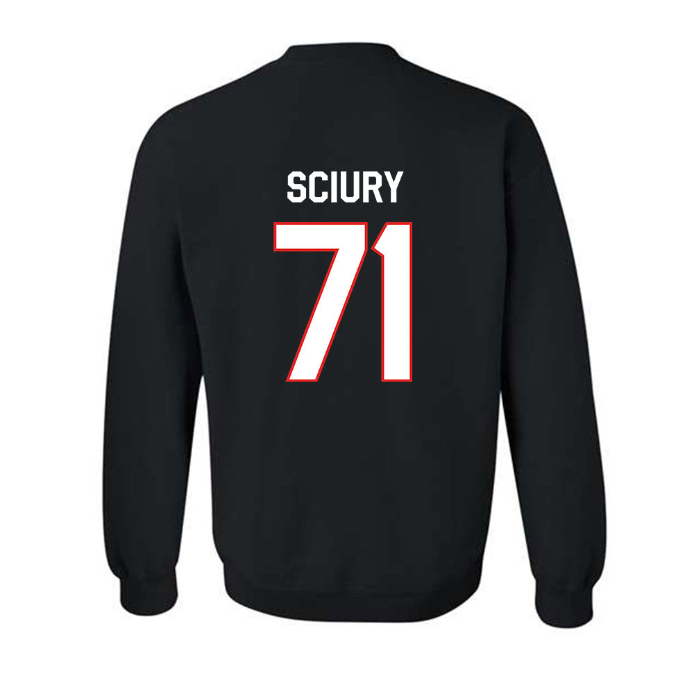 Texas Tech - NCAA Football : Vinny Sciury - Classic Shersey Crewneck Sweatshirt-1