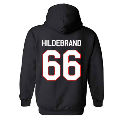 Texas Tech - NCAA Football : Jackson Hildebrand - Classic Shersey Hooded Sweatshirt-1