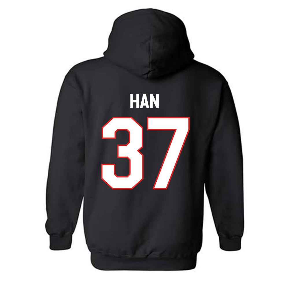 Texas Tech - NCAA Baseball : Heeryun Han - Classic Shersey Hooded Sweatshirt-1
