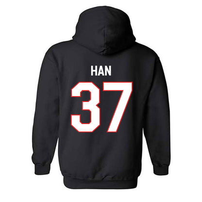 Texas Tech - NCAA Baseball : Heeryun Han - Classic Shersey Hooded Sweatshirt-1