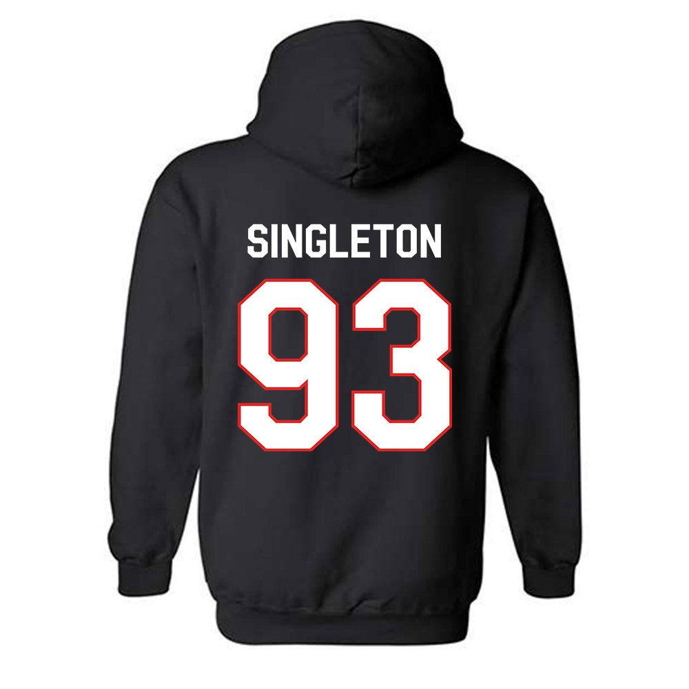 Texas Tech - NCAA Football : Dylan Singleton - Classic Shersey Hooded Sweatshirt-1