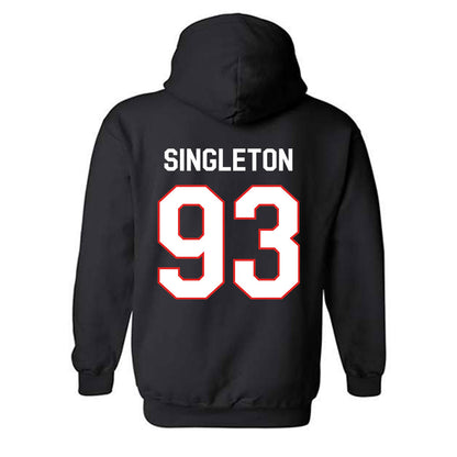 Texas Tech - NCAA Football : Dylan Singleton - Classic Shersey Hooded Sweatshirt-1