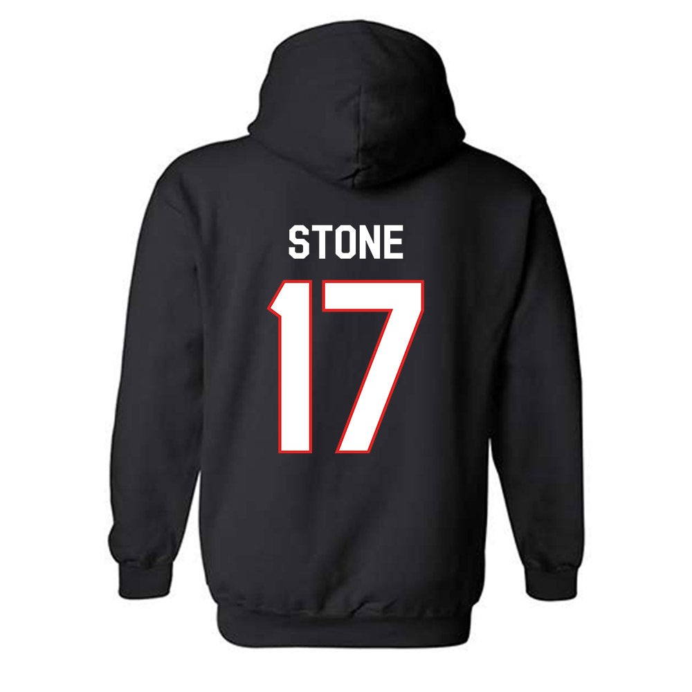 Texas Tech - NCAA Football : Leyton Stone - Classic Shersey Hooded Sweatshirt-1
