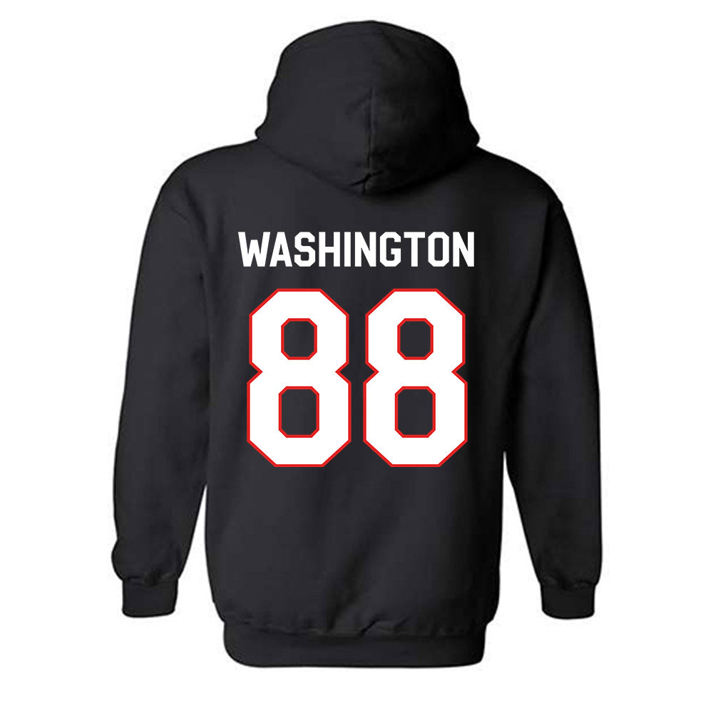 Texas Tech - NCAA Football : Amier Washington - Classic Shersey Hooded Sweatshirt-1