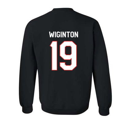 Texas Tech - NCAA Football : Haydon Wiginton - Classic Shersey Crewneck Sweatshirt-1
