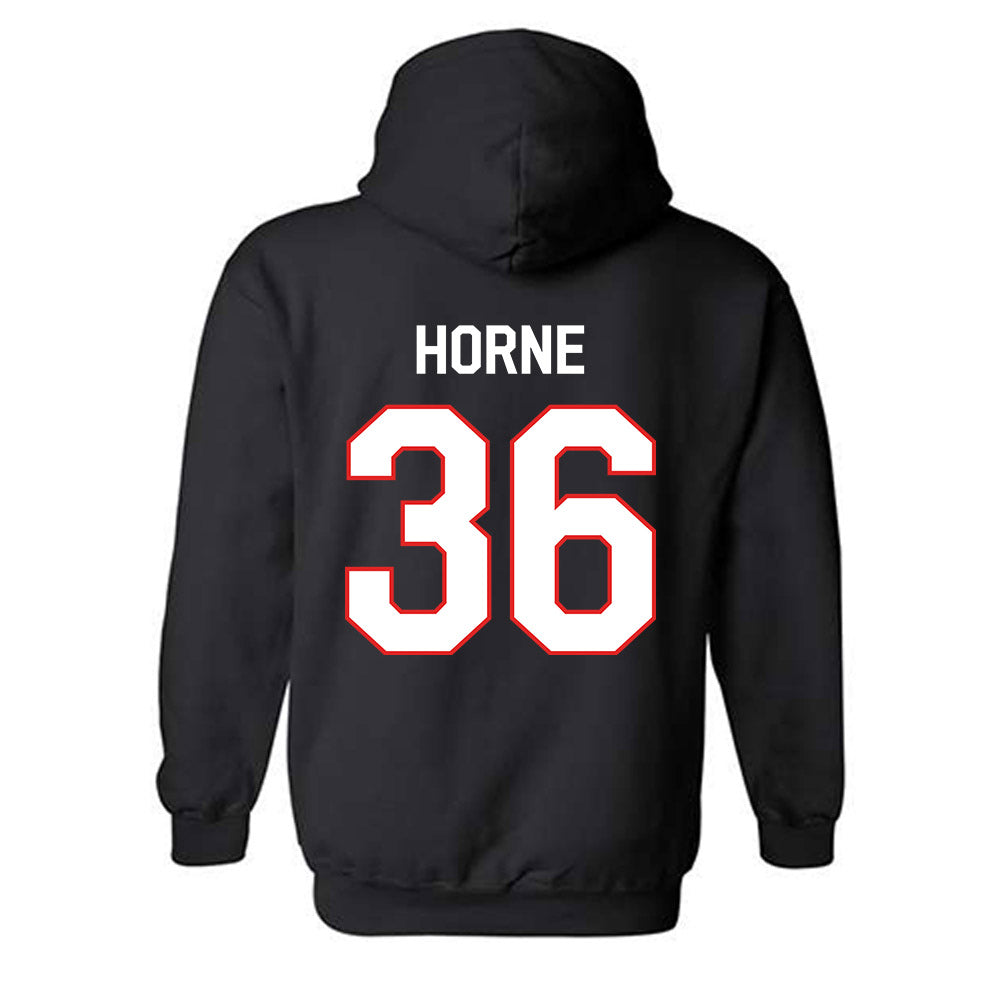Texas Tech - NCAA Football : Justin Horne - Classic Shersey Hooded Sweatshirt-1