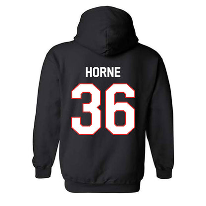 Texas Tech - NCAA Football : Justin Horne - Classic Shersey Hooded Sweatshirt-1