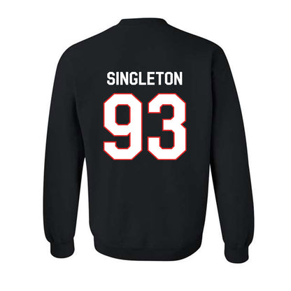 Texas Tech - NCAA Football : Dylan Singleton - Classic Shersey Crewneck Sweatshirt-1