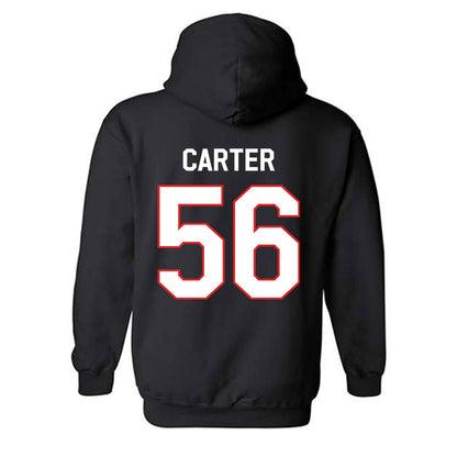 Texas Tech - NCAA Football : Davion Carter - Classic Shersey Hooded Sweatshirt-1