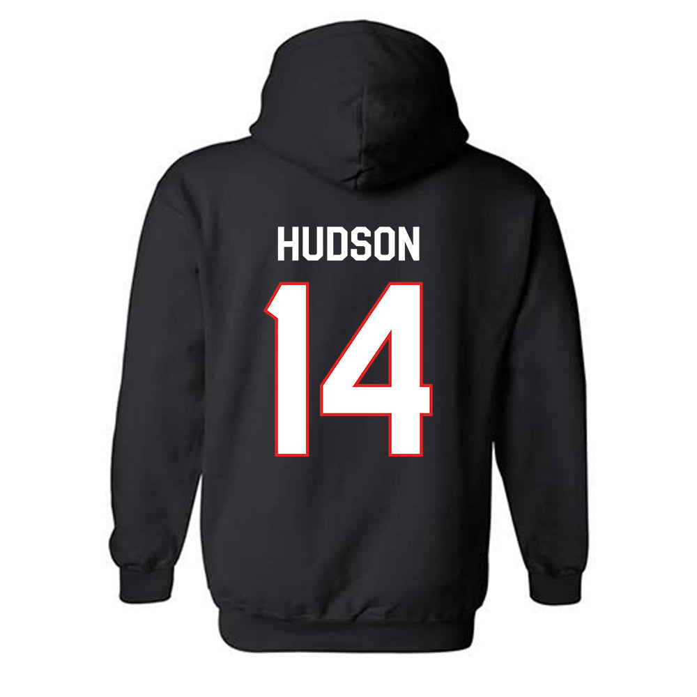 Texas Tech - NCAA Football : Micah Hudson - Classic Shersey Hooded Sweatshirt-1