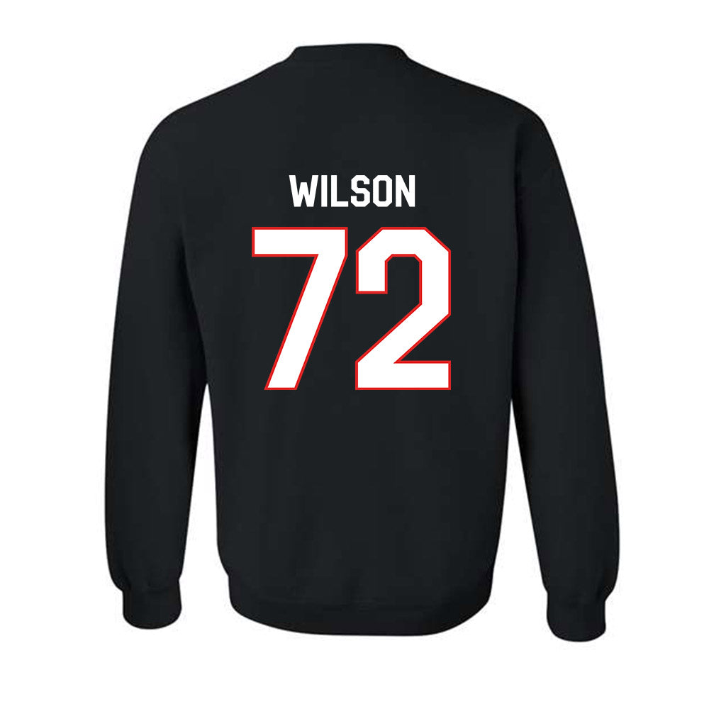 Texas Tech - NCAA Football : Sheridan Wilson - Classic Shersey Crewneck Sweatshirt-1