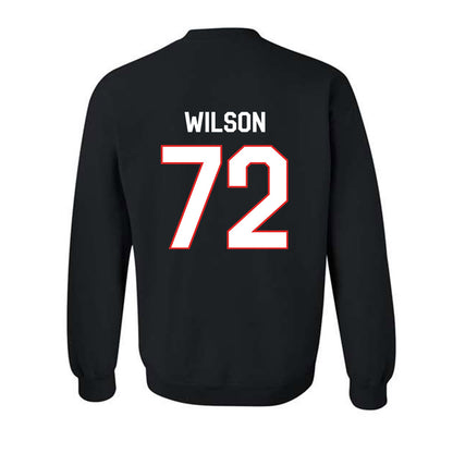 Texas Tech - NCAA Football : Sheridan Wilson - Classic Shersey Crewneck Sweatshirt-1