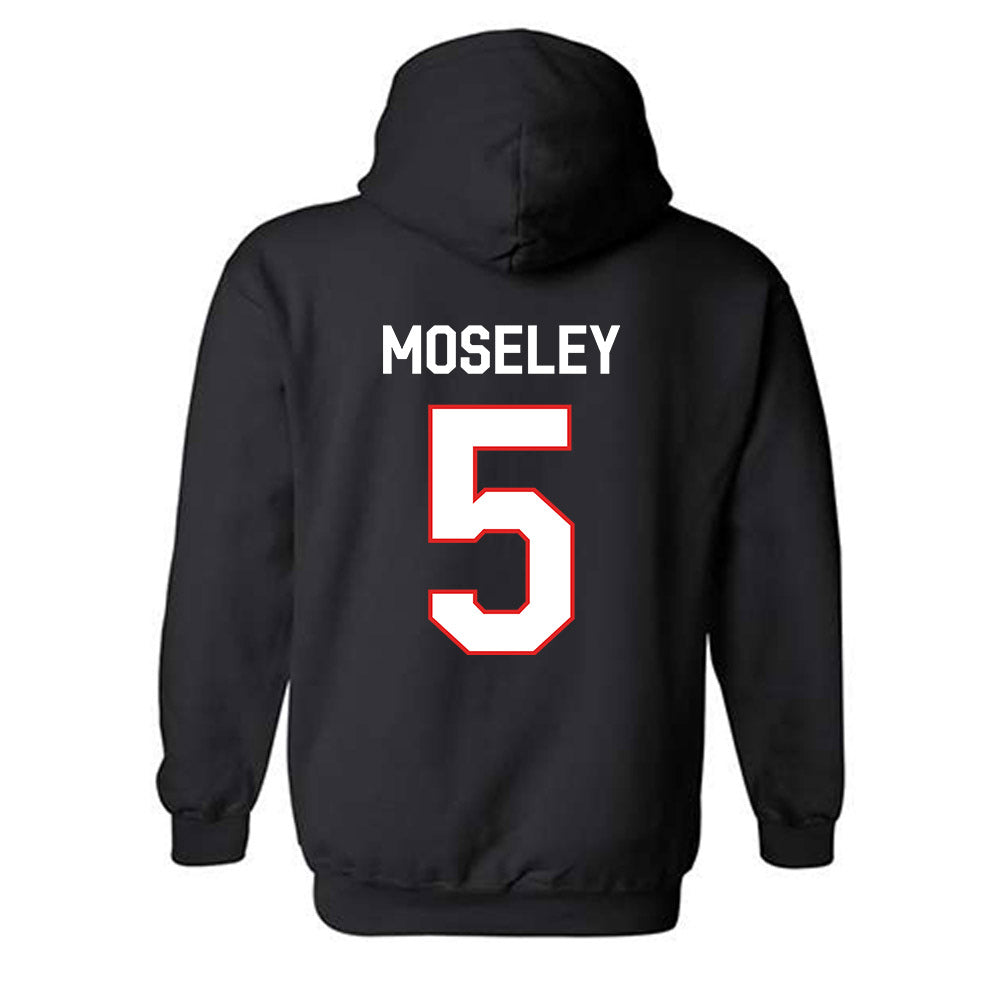Texas Tech - NCAA Men's Basketball : Josiah Moseley - Classic Shersey Hooded Sweatshirt-1