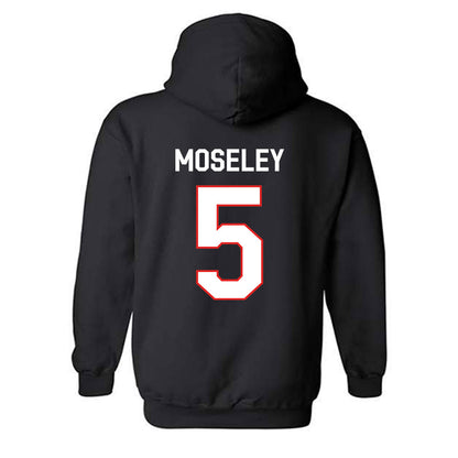 Texas Tech - NCAA Men's Basketball : Josiah Moseley - Classic Shersey Hooded Sweatshirt-1