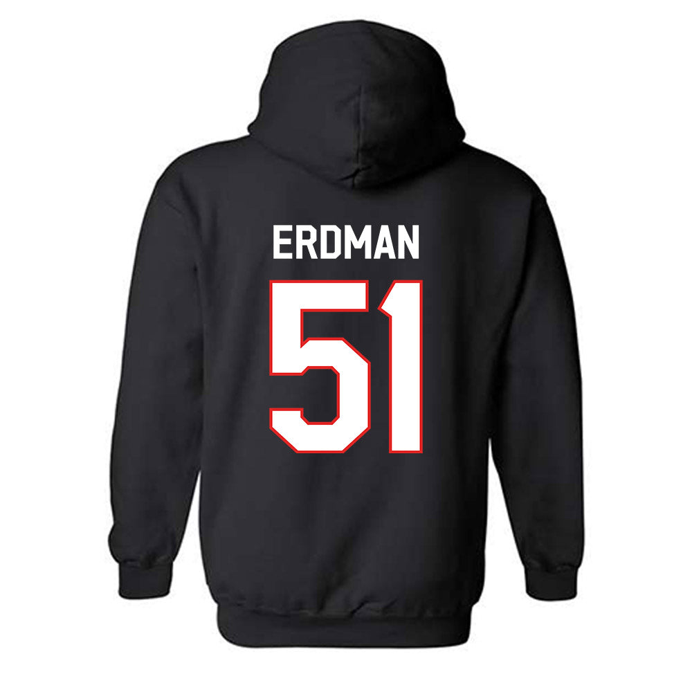 Texas Tech - NCAA Baseball : Zach Erdman - Classic Shersey Hooded Sweatshirt-1