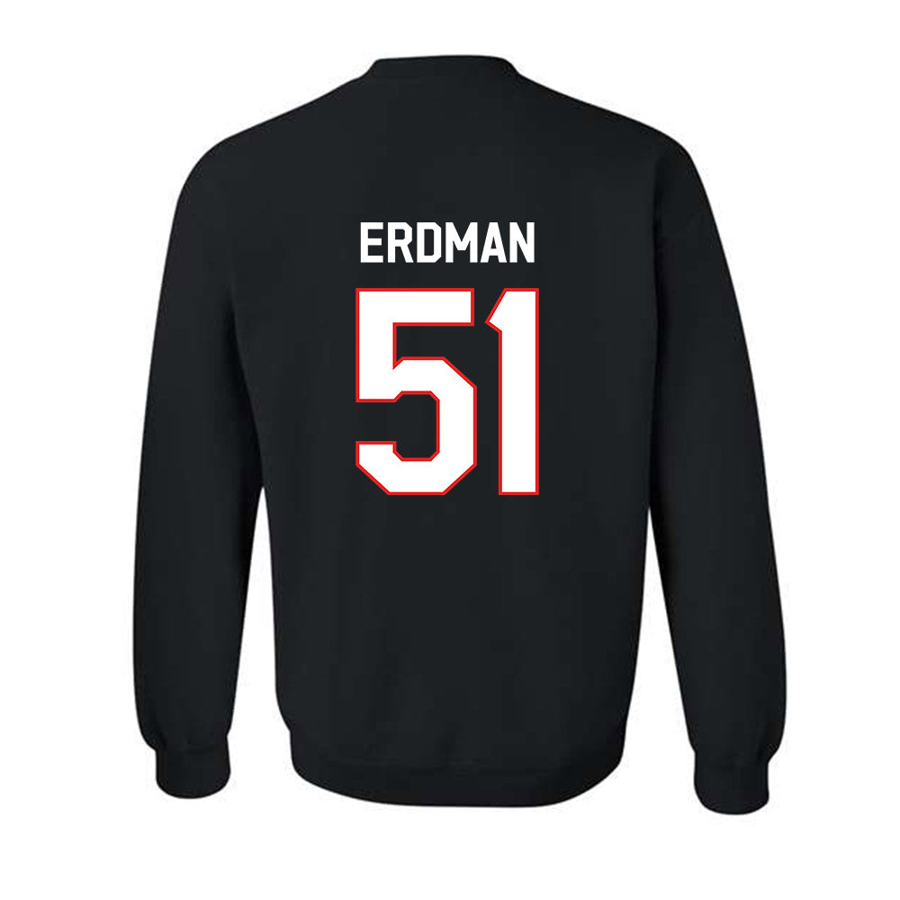 Texas Tech - NCAA Baseball : Zach Erdman - Classic Shersey Crewneck Sweatshirt-1