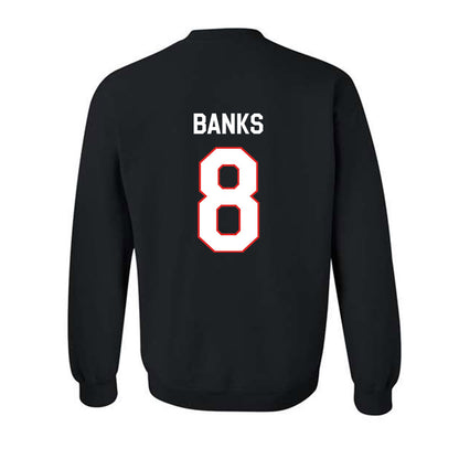 Texas Tech - NCAA Football : E'Maurion Banks - Classic Shersey Crewneck Sweatshirt-1