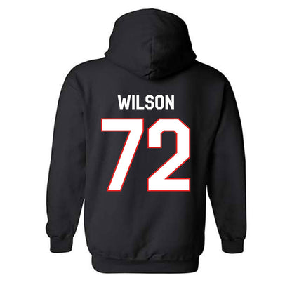 Texas Tech - NCAA Football : Sheridan Wilson - Classic Shersey Hooded Sweatshirt-1