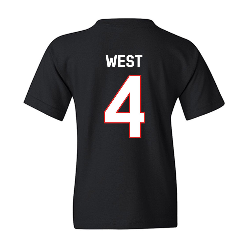 Texas Tech - NCAA Football : Tyrone West - Classic Shersey Youth T-Shirt-1