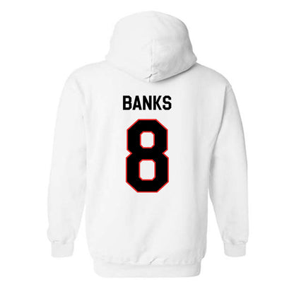 Texas Tech - NCAA Football : E'Maurion Banks - Classic Shersey Hooded Sweatshirt-1