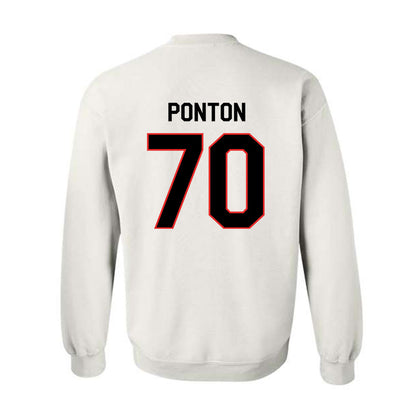 Texas Tech - NCAA Football : Jacob Ponton - Classic Shersey Crewneck Sweatshirt-1