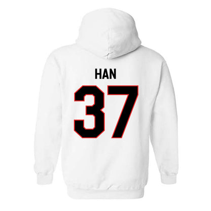 Texas Tech - NCAA Baseball : Heeryun Han - Classic Shersey Hooded Sweatshirt-1