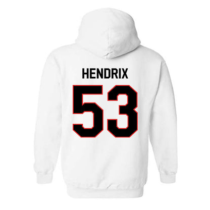 Texas Tech - NCAA Football : Holton Hendrix - Classic Shersey Hooded Sweatshirt-1