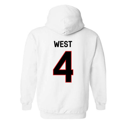 Texas Tech - NCAA Football : Tyrone West - Classic Shersey Hooded Sweatshirt-1