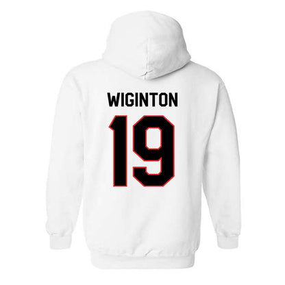 Texas Tech - NCAA Football : Haydon Wiginton - Classic Shersey Hooded Sweatshirt-1