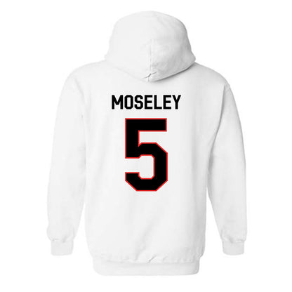 Texas Tech - NCAA Men's Basketball : Josiah Moseley - Classic Shersey Hooded Sweatshirt-1