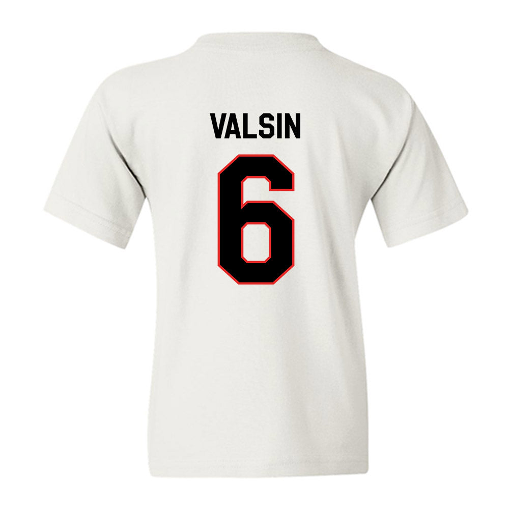 Texas Tech - NCAA Football : Kelby Valsin - Classic Shersey Youth T-Shirt-1
