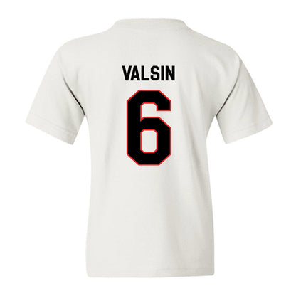 Texas Tech - NCAA Football : Kelby Valsin - Classic Shersey Youth T-Shirt-1