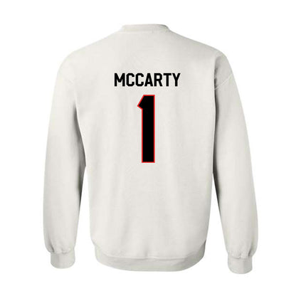 Texas Tech - NCAA Football : AJ McCarty - Classic Shersey Crewneck Sweatshirt-1