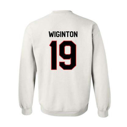 Texas Tech - NCAA Football : Haydon Wiginton - Classic Shersey Crewneck Sweatshirt-1