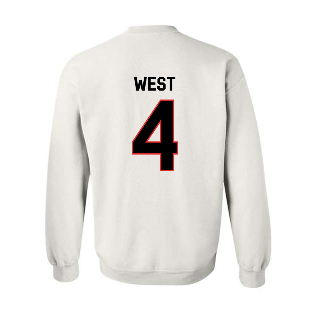 Texas Tech - NCAA Football : Tyrone West - Classic Shersey Crewneck Sweatshirt-1
