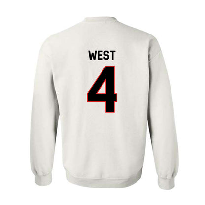 Texas Tech - NCAA Football : Tyrone West - Classic Shersey Crewneck Sweatshirt-1