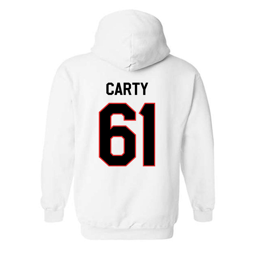 Texas Tech - NCAA Football : Connor Carty - Classic Shersey Hooded Sweatshirt-1