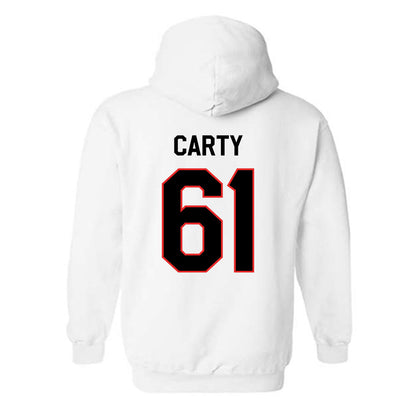 Texas Tech - NCAA Football : Connor Carty - Classic Shersey Hooded Sweatshirt-1