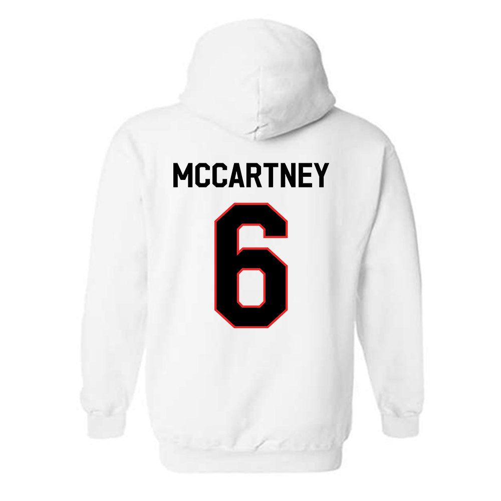 Texas Tech - NCAA Women's Soccer : Emilie McCartney - Classic Shersey Hooded Sweatshirt-1