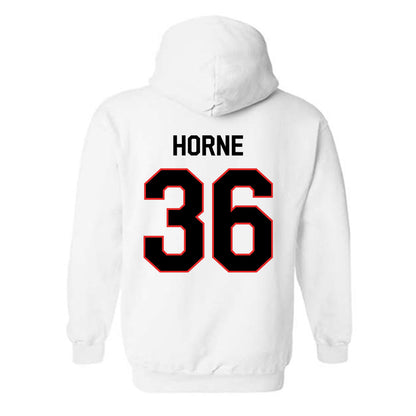 Texas Tech - NCAA Football : Justin Horne - Classic Shersey Hooded Sweatshirt-1