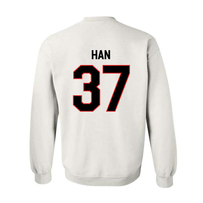Texas Tech - NCAA Baseball : Heeryun Han - Classic Shersey Crewneck Sweatshirt-1