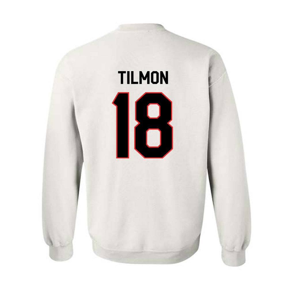Texas Tech - NCAA Football : Terrell Tilmon - Classic Shersey Crewneck Sweatshirt-1