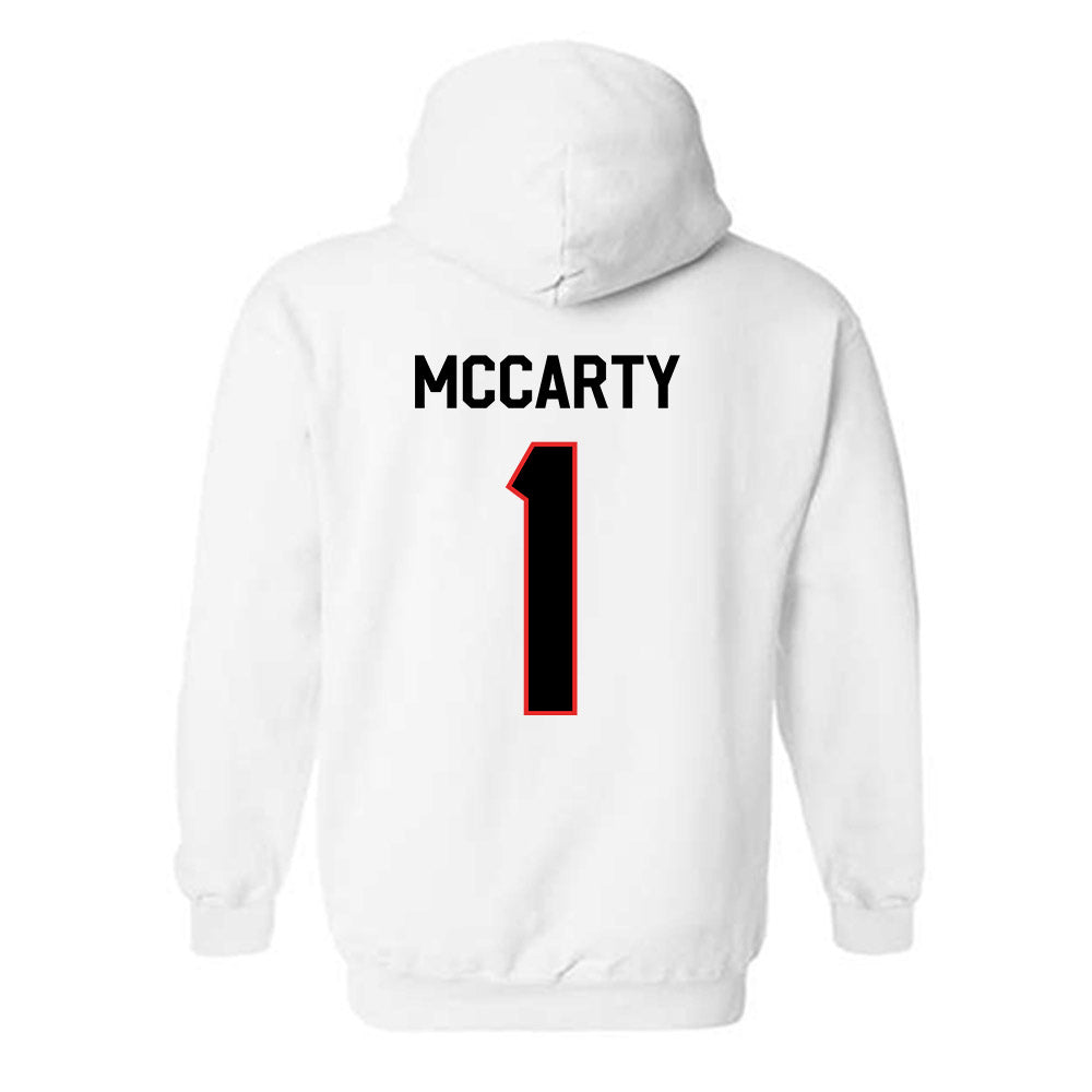 Texas Tech - NCAA Football : AJ McCarty - Classic Shersey Hooded Sweatshirt-1