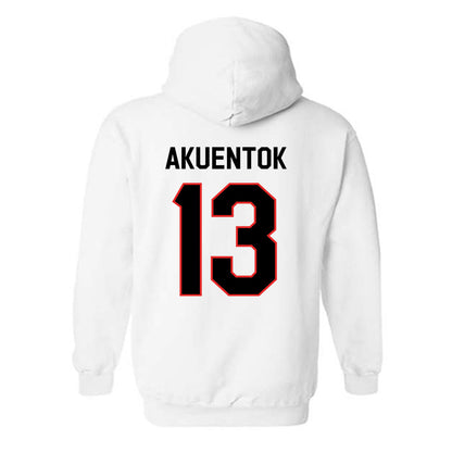 Texas Tech - NCAA Men's Basketball : Marial Akuentok - Classic Shersey Hooded Sweatshirt-1