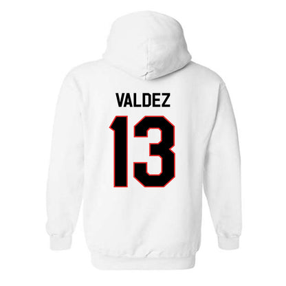 Texas Tech - NCAA Softball : Victoria Valdez - Classic Shersey Hooded Sweatshirt-1