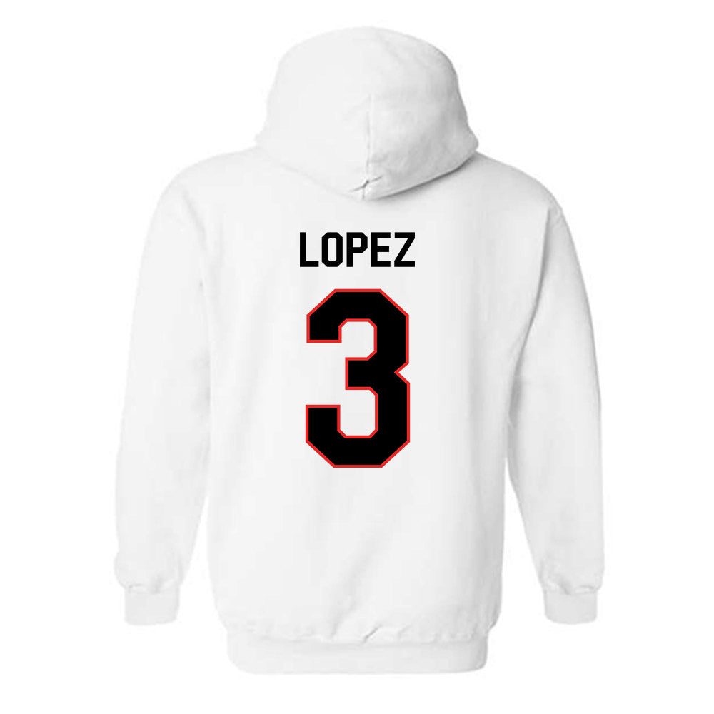 Texas Tech - NCAA Baseball : Tracer Lopez - Classic Shersey Hooded Sweatshirt-1