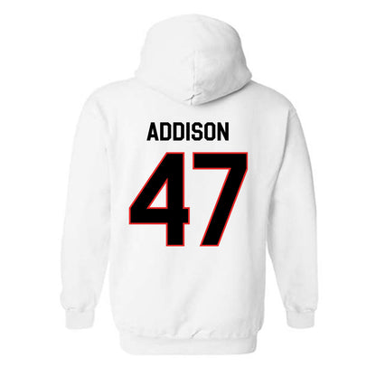 Texas Tech - NCAA Baseball : Logan Addison - Classic Shersey Hooded Sweatshirt-1